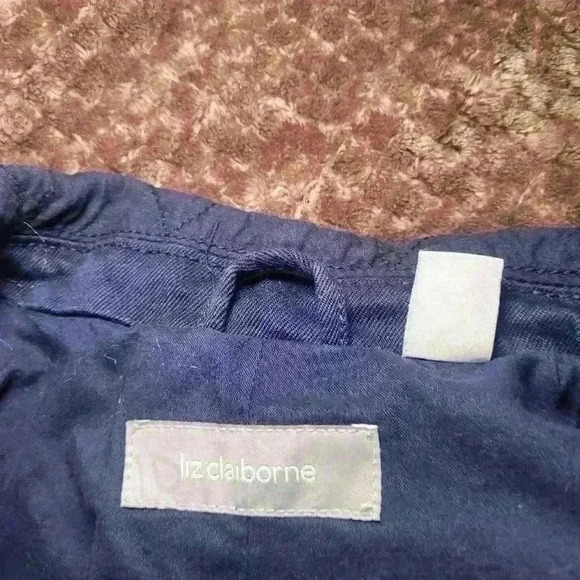 Liz Claiborne petite lgr pea coat - Picture 6 of 8